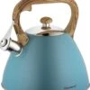Fluitketel Inductie Gas Waterkoker 3.0 L ‘’ Adriatico ‘’ RVS Chroom Turquoise -Keuken Accessoires Verkoop 1027x1200