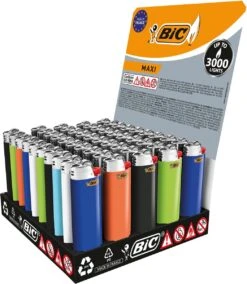 BIC Lighter Aansteker Maxi J26 Display(50stuks) -Keuken Accessoires Verkoop 1045x1200