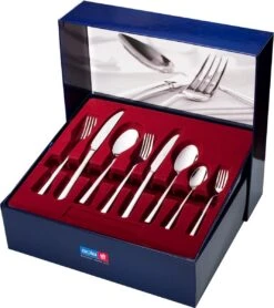 Sola Bestekset Luxor - Modern - 8 Persoons - 70 Delig - Zilverwit Edelstaal 18/10 - RVS - Zilver -Keuken Accessoires Verkoop 1068x1200 2