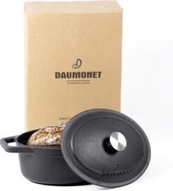 Gietijzeren Braadpan - Sudderpan Zwart Van Daumonet - Ovaal - Ø 29 Cm - 3 Liter - 100% PFAS & PFOA Vrij - Emaille - Geschikt Voor Alle Warmtebronnen - Elektrisch - Gas - Halogeen - Inductie - Keramisch - Vaatwasserbestendig -Keuken Accessoires Verkoop 1087x1200