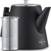 Silberthal - Theepot Met Filter - 1 L - RVS Dubbelwandig - Zwart - Cadeau -Keuken Accessoires Verkoop 1101x1200