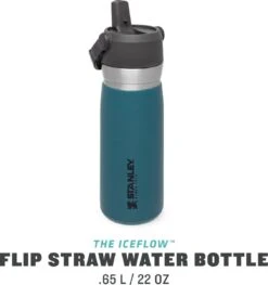 Stanley The IceFlow™ Flip Straw Water Bottle 0,65L - Thermosfles - Lagoon -Keuken Accessoires Verkoop 1129x1200
