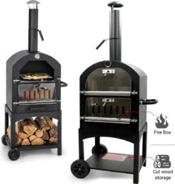 MaxxGarden Pizza Oven Buiten - Houtskool – Incl. Pizzasteen - 45x65x158cm 12 MaxxGarden Pizza Oven Buiten - Houtskool – Incl. Pizzasteen - 45x65x158cm -Keuken Accessoires Verkoop 1146x1200 2