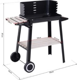 Verrijdbare Barbecue – Houtskool/Briketten - Verstelbare Grillplaat – Houten Tafel – Winscherm – Gewicht 5.9kg 21 Verrijdbare Barbecue – Houtskool/Briketten - Verstelbare Grillplaat – Houten Tafel – Winscherm – Gewicht 5.9kg -Keuken Accessoires Verkoop 1150x1200 2