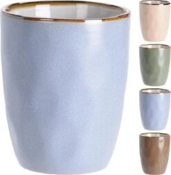 Excellent Houseware Set Van 4x Stuks Luxe Gekleurde Stoneware Bekers/koffiekopjes 280 Ml - Kopjes/koffiebekers 9 Excellent Houseware Set Van 4x Stuks Luxe Gekleurde Stoneware Bekers/koffiekopjes 280 Ml - Kopjes/koffiebekers -Keuken Accessoires Verkoop 1177x1200