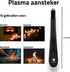 Oplaadbare Lange Elektrische Aansteker - Zwart - Duurzame Plasma Aansteker - Inclusief Cadeauverpakking - BBQ - Kaarsen -Keuken Accessoires Verkoop 1177x1200 3
