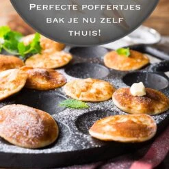 IRONO Poffertjespan Set - Incl. Doseerfles, Kwast En Vork - Poffertjespan Inductie En Electrisch - Poffertjesmaker 19 Poffertjes - Poffertjes Maken - Spuitfles - Cadeau Voor Mannen En Vrouwen -Keuken Accessoires Verkoop 1198x1200 7