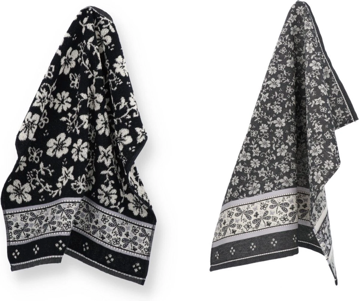 Luxe Keukendoek En Theedoek Dragonfly Zwart Van Bunzlau Castle | 100% Biologisch Katoen | Keukendoek 60x53cm En Theedoek 65x65cm 3 Luxe Keukendoek En Theedoek Dragonfly Zwart Van Bunzlau Castle | 100% Biologisch Katoen | Keukendoek 60x53cm En Theedoek 65x65cm