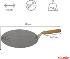 Pizzaschep 30 Cm Voor Oven Of BBQ - Rond - RVS - Met Houten Handvat 9 Pizzaschep 30 Cm Voor Oven Of BBQ - Rond - RVS - Met Houten Handvat -Keuken Accessoires Verkoop 1200x1007 3
