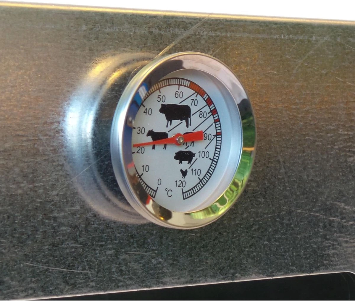 2-L Home & Garden XL Rookoven - RVS - 80x40x28 Cm - 3 Etages 6 2-L Home & Garden XL Rookoven - RVS - 80x40x28 Cm - 3 Etages - Afbeelding 4