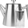 Castagnola Theepot Met Filter – Theekan – Theepot Dubbelwandig – Theepot Roestvrijstaal – Hoogwaardig RVS – 1 Liter – 5 Kopjes Thee – Zilver -Keuken Accessoires Verkoop 1200x1034 2