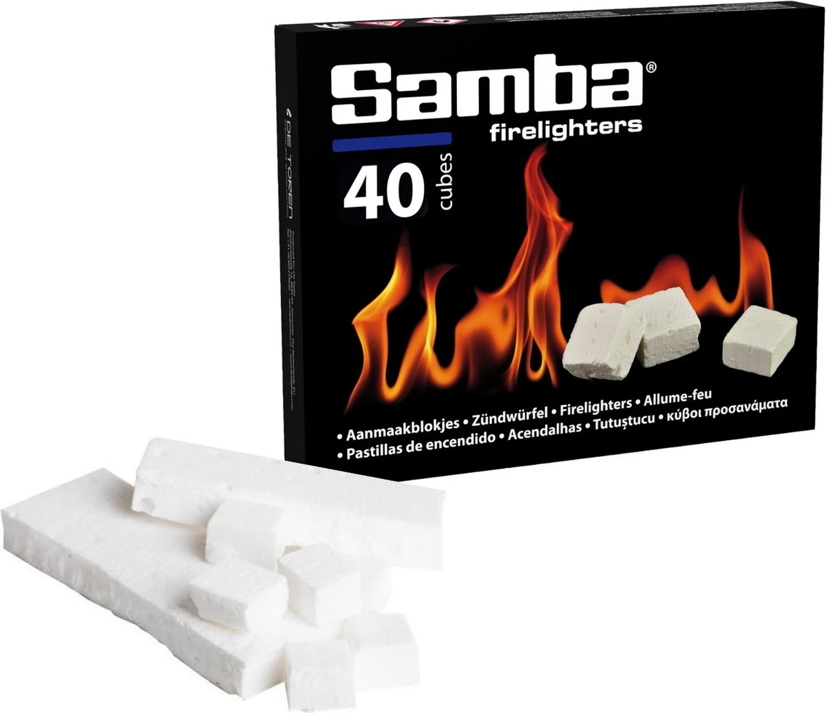 Samba Aanmaakblokjes Wit - 40 Stuks 9 Samba Aanmaakblokjes Wit - 40 Stuks - Afbeelding 7