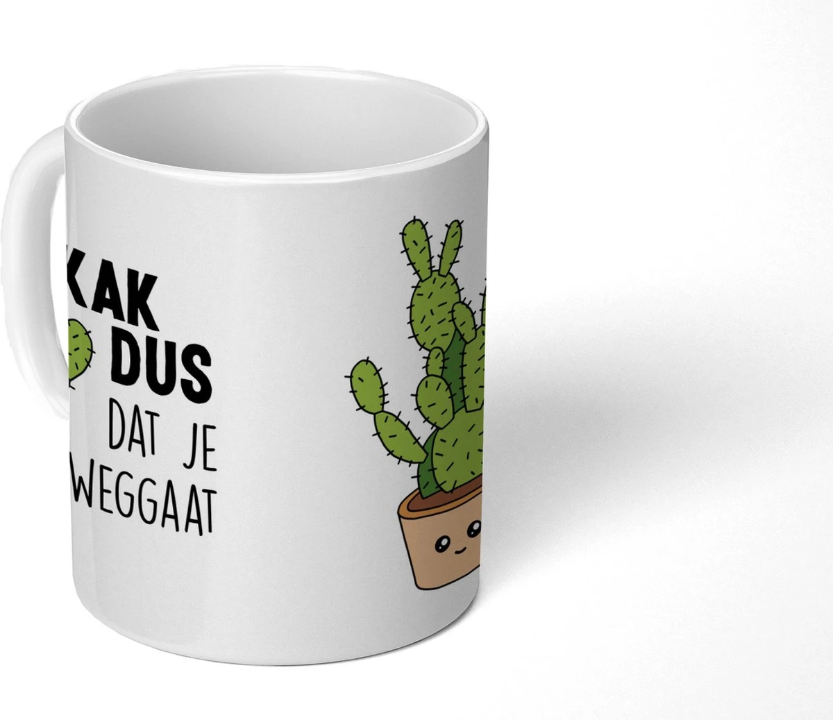 Mok - Koffiemok - Spreuken - Quote - 'Kak Dus Dat Je Weggaat' - Baan - Mokken - 350 ML - Beker - Koffiemokken - Theemok - Mok Met Tekst 2 Mok - Koffiemok - Spreuken - Quote - 'Kak Dus Dat Je Weggaat' - Baan - Mokken - 350 ML - Beker - Koffiemokken - Theemok - Mok Met Tekst