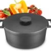 MOA Gietijzeren Braadpan - Inhoud 7,1 Liter - 29CM - Rond - Alle Warmtebronnen - Ook Voor Inductie - Gewicht 7,6 Kg - Zwart - MC29B -Keuken Accessoires Verkoop 1200x1069 2