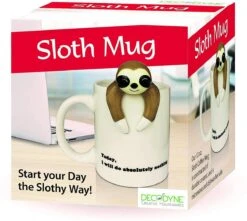 Decodyne Luiaard Luie Grappige Koffiemok, Grappige Cadeaus Voor Vrouwen En Mannen 35 Cl -Keuken Accessoires Verkoop 1200x1072 2