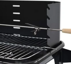 Verrijdbare Barbecue – Houtskool/Briketten - Verstelbare Grillplaat – Houten Tafel – Winscherm – Gewicht 5.9kg 15 Verrijdbare Barbecue – Houtskool/Briketten - Verstelbare Grillplaat – Houten Tafel – Winscherm – Gewicht 5.9kg -Keuken Accessoires Verkoop 1200x1074 3