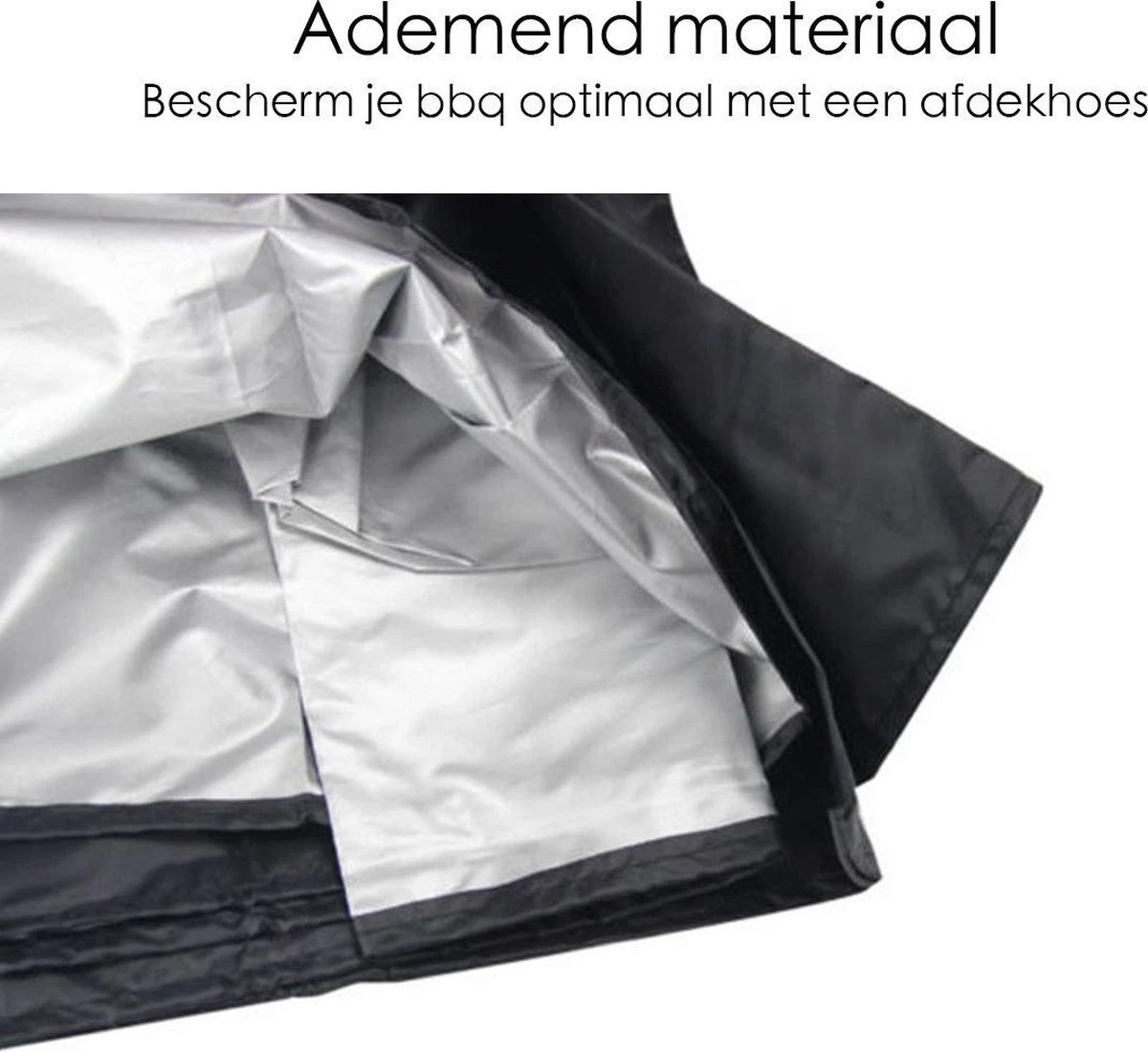 BBQ Beschermhoes - Voor Kamado - Universeel - Tot 23 Inch - Zwart 9 BBQ Beschermhoes - Voor Kamado - Universeel - Tot 23 Inch - Zwart - Afbeelding 7