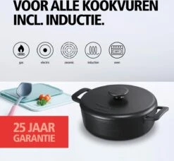 Brabantia The Dutch Braadpan - Matt Black - 28 Cm - Gietijzer 16 Brabantia The Dutch Braadpan - Matt Black - 28 Cm - Gietijzer -Keuken Accessoires Verkoop 1200x1107 1