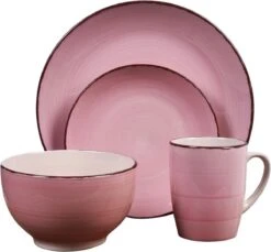 Excellent Houseware Excellent Serviesset 16 Delig - Aardewerk - Roze 7 Excellent Houseware Excellent Serviesset 16 Delig - Aardewerk - Roze -Keuken Accessoires Verkoop 1200x1114 1