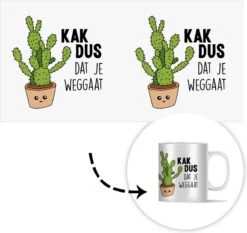 Mok - Koffiemok - Spreuken - Quote - 'Kak Dus Dat Je Weggaat' - Baan - Mokken - 350 ML - Beker - Koffiemokken - Theemok - Mok Met Tekst 10 Mok - Koffiemok - Spreuken - Quote - 'Kak Dus Dat Je Weggaat' - Baan - Mokken - 350 ML - Beker - Koffiemokken - Theemok - Mok Met Tekst -Keuken Accessoires Verkoop 1200x1134