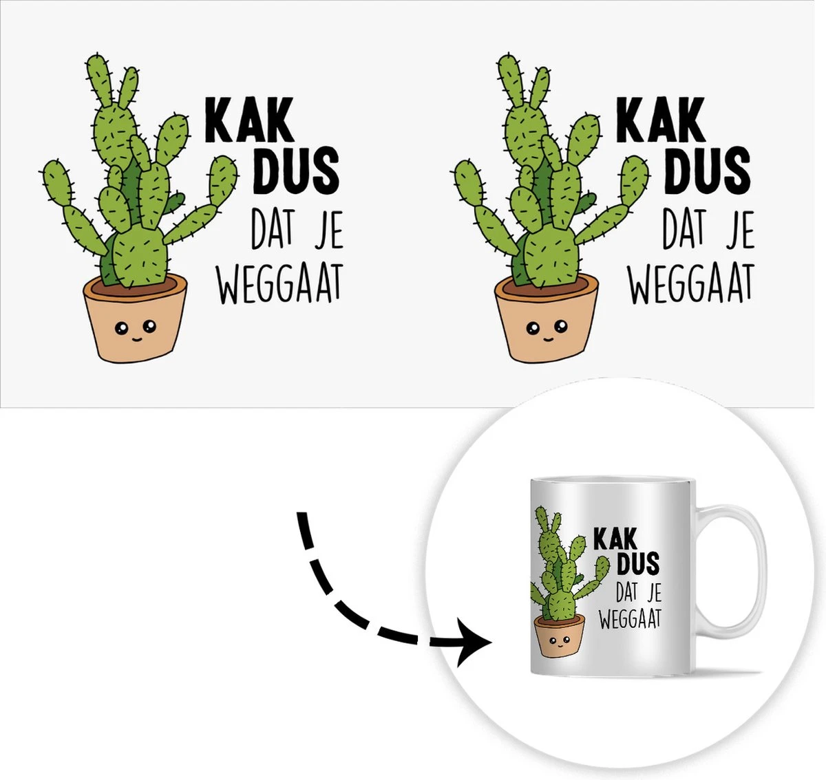 Mok - Koffiemok - Spreuken - Quote - 'Kak Dus Dat Je Weggaat' - Baan - Mokken - 350 ML - Beker - Koffiemokken - Theemok - Mok Met Tekst 5 Mok - Koffiemok - Spreuken - Quote - 'Kak Dus Dat Je Weggaat' - Baan - Mokken - 350 ML - Beker - Koffiemokken - Theemok - Mok Met Tekst - Afbeelding 4