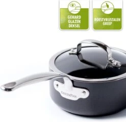 GreenPan Barcelona Infinity Pro Hapjespan Met Deksel 30cm - Zwart - Inductie - PFAS-vrij -Keuken Accessoires Verkoop 1200x1162