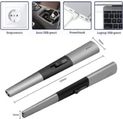 Allkinds Lange Elektrische Plasma Aansteker - USB Oplaadbaar - Vlamloze Elektrische Aansteker Voor Keuken, Kaars, BBQ Of Openhaard - Zwart - In- En Outdoor - Chique Design 11 Allkinds Lange Elektrische Plasma Aansteker - USB Oplaadbaar - Vlamloze Elektrische Aansteker Voor Keuken, Kaars, BBQ Of Openhaard - Zwart - In- En Outdoor - Chique Design -Keuken Accessoires Verkoop 1200x1162 4
