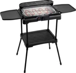 Princess 112250 Elektrische BBQ Met Zijplanken - BBQ - 40x25cm - Met En Zonder Statief Te Gebruiken - Met Zijplankjes - Ook Te Gebruiken Als Tafelgrill - 2200W -Keuken Accessoires Verkoop 1200x1163 5