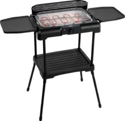 Princess 112250 Elektrische BBQ Met Zijplanken - BBQ - 40x25cm - Met En Zonder Statief Te Gebruiken - Met Zijplankjes - Ook Te Gebruiken Als Tafelgrill - 2200W -Keuken Accessoires Verkoop 1200x1164 1