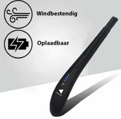 Oplaadbare Lange Elektrische Aansteker - Zwart - Duurzame Plasma Aansteker - Inclusief Cadeauverpakking - BBQ - Kaarsen -Keuken Accessoires Verkoop 1200x1178