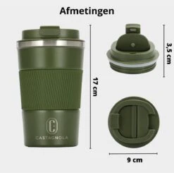 Castagnola Design RVS Koffiebeker To Go - Groen - 380ml - Thermosbeker - Theebeker 17 Castagnola Design RVS Koffiebeker To Go - Groen - 380ml - Thermosbeker - Theebeker -Keuken Accessoires Verkoop 1200x1191 6