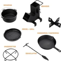 Dutch Mountains Gietijzeren Pannenset 7-delig - Dutch Oven – Braadpan - Grillpan - Hapjespan - Kookset In Houten Transportkist - Deksellifter - Brander 14 Dutch Mountains Gietijzeren Pannenset 7-delig - Dutch Oven – Braadpan - Grillpan - Hapjespan - Kookset In Houten Transportkist - Deksellifter - Brander -Keuken Accessoires Verkoop 1200x1197 10