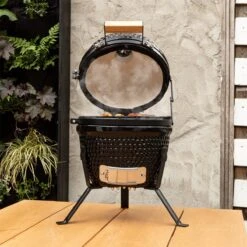 BluMill Kamado BBQ Egg - Kamado 13 Inch - Incl. Vlees Thermometer - Houtskoolbarbecues - Zwart - Ø 27cm -Keuken Accessoires Verkoop 1200x1200 1003