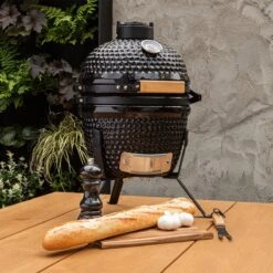 BluMill Kamado BBQ Egg - Kamado 13 Inch - Incl. Vlees Thermometer - Houtskoolbarbecues - Zwart - Ø 27cm -Keuken Accessoires Verkoop 1200x1200 1008