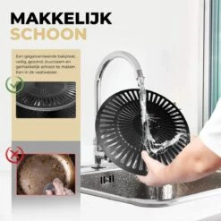 Ozocozy BBQ-ONE Houtskool Tafelbarbecue - Ø30 Cm- Zwart - Incl. Draagtas, Siliconen Bakkwast En RVS-Barbecuetang -Keuken Accessoires Verkoop 1200x1200 1013