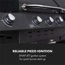 Klarstein Kingsville Double Barbecue - Houtskool- En Gasbarbecue - Smoker BBQ - Inclusief Deksels En Thermometer - Met 2 Roosters - Zwart -Keuken Accessoires Verkoop 1200x1200 1023