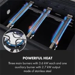 Klarstein Kingsville Double Barbecue - Houtskool- En Gasbarbecue - Smoker BBQ - Inclusief Deksels En Thermometer - Met 2 Roosters - Zwart -Keuken Accessoires Verkoop 1200x1200 1027