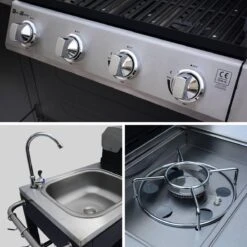 Alice's Garden Gas BBQ D'Artagnan - Zwart - 5 Branders - Buitenkeuken 8 Alice's Garden Gas BBQ D'Artagnan - Zwart - 5 Branders - Buitenkeuken -Keuken Accessoires Verkoop 1200x1200 1029