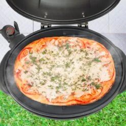 KitchenBrothers Elektrische BBQ - Met Grillplaat - Anti-aanbaklaag - Incl. Plank/Houders - Grilloppervlak 46,5x33,8cm - Tot 300°C - 2400W - Zwart -Keuken Accessoires Verkoop 1200x1200 1032