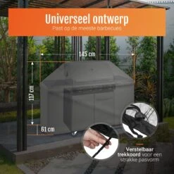 GrillX Barbecue Hoes - 145 X 61 X 117cm - BBQ Hoes Waterdicht - Beschermhoes Inclusief Trekkoord - BBQ Accesoires 12 GrillX Barbecue Hoes - 145 X 61 X 117cm - BBQ Hoes Waterdicht - Beschermhoes Inclusief Trekkoord - BBQ Accesoires -Keuken Accessoires Verkoop 1200x1200 1112