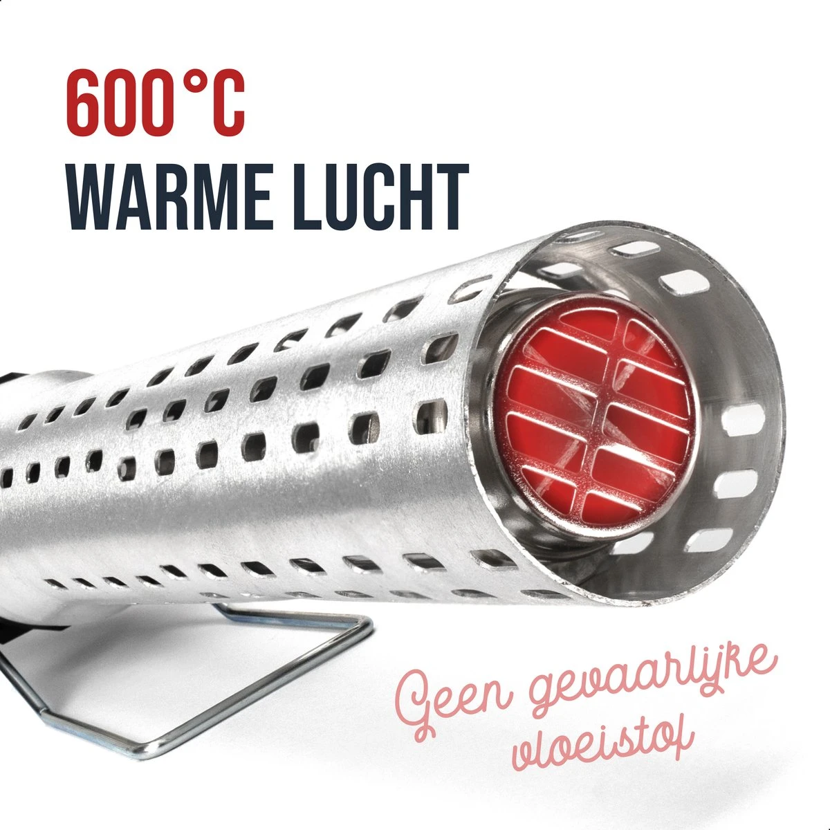 DistinQ BBQ Lighter Aansteker - Elektrische Barbecue Looftlighter Houtskool Starter Voor Barbecue, Grill En Open Haard - 2000 Watt 5 DistinQ BBQ Lighter Aansteker - Elektrische Barbecue Looftlighter Houtskool Starter Voor Barbecue, Grill En Open Haard - 2000 Watt - Afbeelding 3