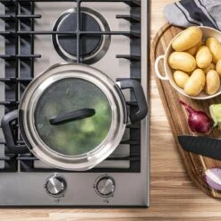 BK Flow Cool Black Glas Kookpannenset - 4-delig - Zwart - Glazen Deksel - Veilig Afgietsysteem - Inductie 11 BK Flow Cool Black Glas Kookpannenset - 4-delig - Zwart - Glazen Deksel - Veilig Afgietsysteem - Inductie -Keuken Accessoires Verkoop 1200x1200 122