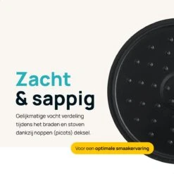 MOA Gietijzeren Braadpan - Inhoud 4,75 Liter - 26CM - Rond - Alle Warmtebronnen - Ook Voor Inductie - Gewicht 5,8 Kg - Bordeaux Rood - MC26BR -Keuken Accessoires Verkoop 1200x1200 163