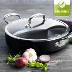 GreenPan Barcelona Infinity Pro Hapjespan Met Deksel 30cm - Zwart - Inductie - PFAS-vrij -Keuken Accessoires Verkoop 1200x1200 202
