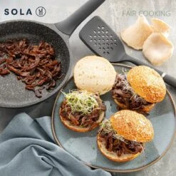 Sola Koekenpan Fair Cooking - Ø 28 Cm - Zwart/wit - Aluminium - Antiaanbaklaag -Keuken Accessoires Verkoop 1200x1200 245