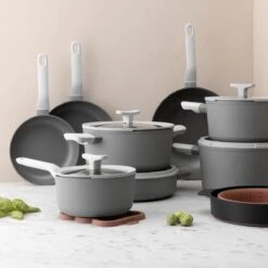 BergHOFF Leo Hapjespan Stone - 28 Cm - Met Glazen Deksel 9 BergHOFF Leo Hapjespan Stone - 28 Cm - Met Glazen Deksel -Keuken Accessoires Verkoop 1200x1200 251