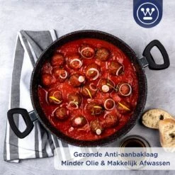 Westinghouse Hapjespan Inductie - Ø 32 Cm - Zwart Marmer - Met Deksel -Keuken Accessoires Verkoop 1200x1200 374