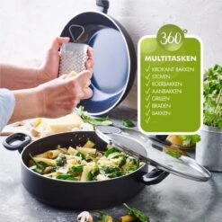 Greenpan Torino Keramische Hapjespan - 28 Cm - Met Glazen Deksel -Keuken Accessoires Verkoop 1200x1200 39