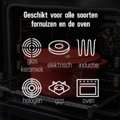 Daumonet Carême Rouge Gietijzeren Braadpan - Sudderpan Kersen Rood - Rond - Ø26 Cm - 4,4 Liter - PFAS & PFOA Vrij - Emaille - Geschikt Voor Alle Warmtebronnen - Elektrisch - Gas - Halogeen - Inductie - Keramisch - Vaatwasserbestendig -Keuken Accessoires Verkoop 1200x1200 396