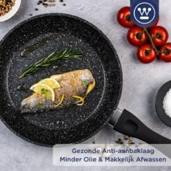 Westinghouse Koekenpan Inductie - Ø 24 Cm - Zwart Marmer - Geschikt Voor Alle Warmtebronnen -Keuken Accessoires Verkoop 1200x1200 399